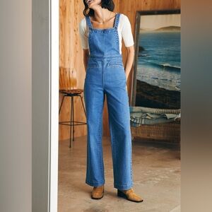 Faherty Women's Organic Cotton Denim Sienna Jumpsuit